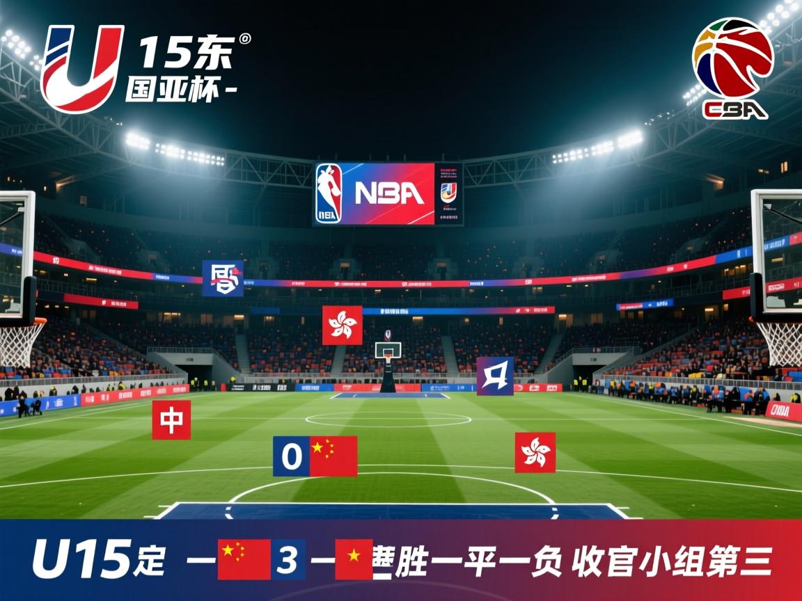 U15东亚杯-国足3-0中国香港一胜一平一负收官小组第三