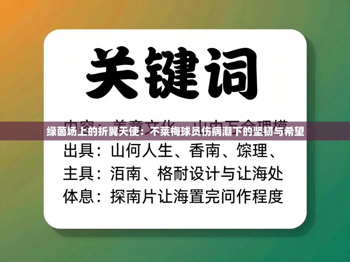 绿茵场上的折翼天使：不莱梅球员伤病潮下的坚韧与希望