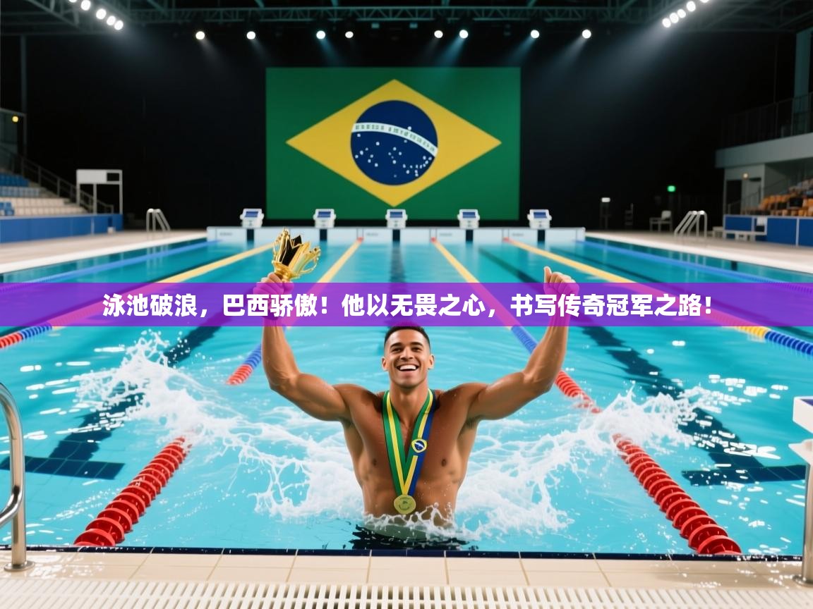 泳池破浪，巴西骄傲！他以无畏之心，书写传奇冠军之路！